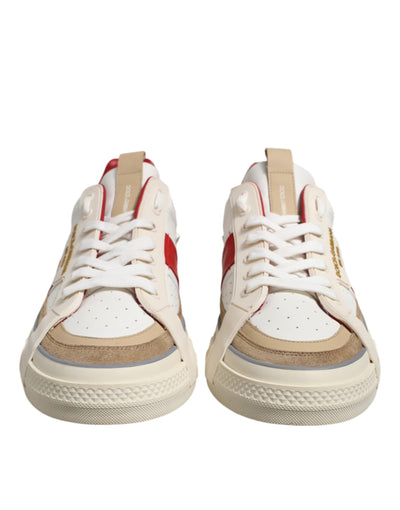 Dolce &amp; Gabbana Multicolor leren lage sneakers