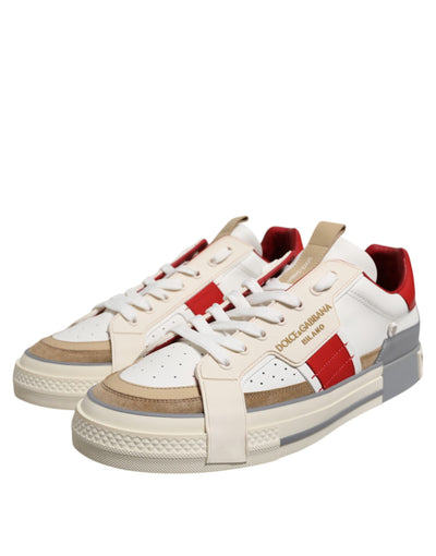 Dolce &amp; Gabbana Multicolor leren lage sneakers