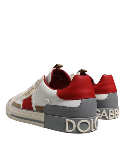 Dolce &amp; Gabbana Multicolor leren lage sneakers