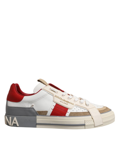 Dolce &amp; Gabbana Multicolor leren lage sneakers