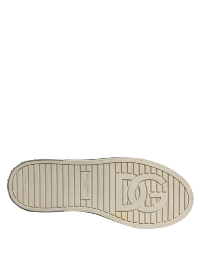 Dolce &amp; Gabbana Multicolor leren lage sneakers