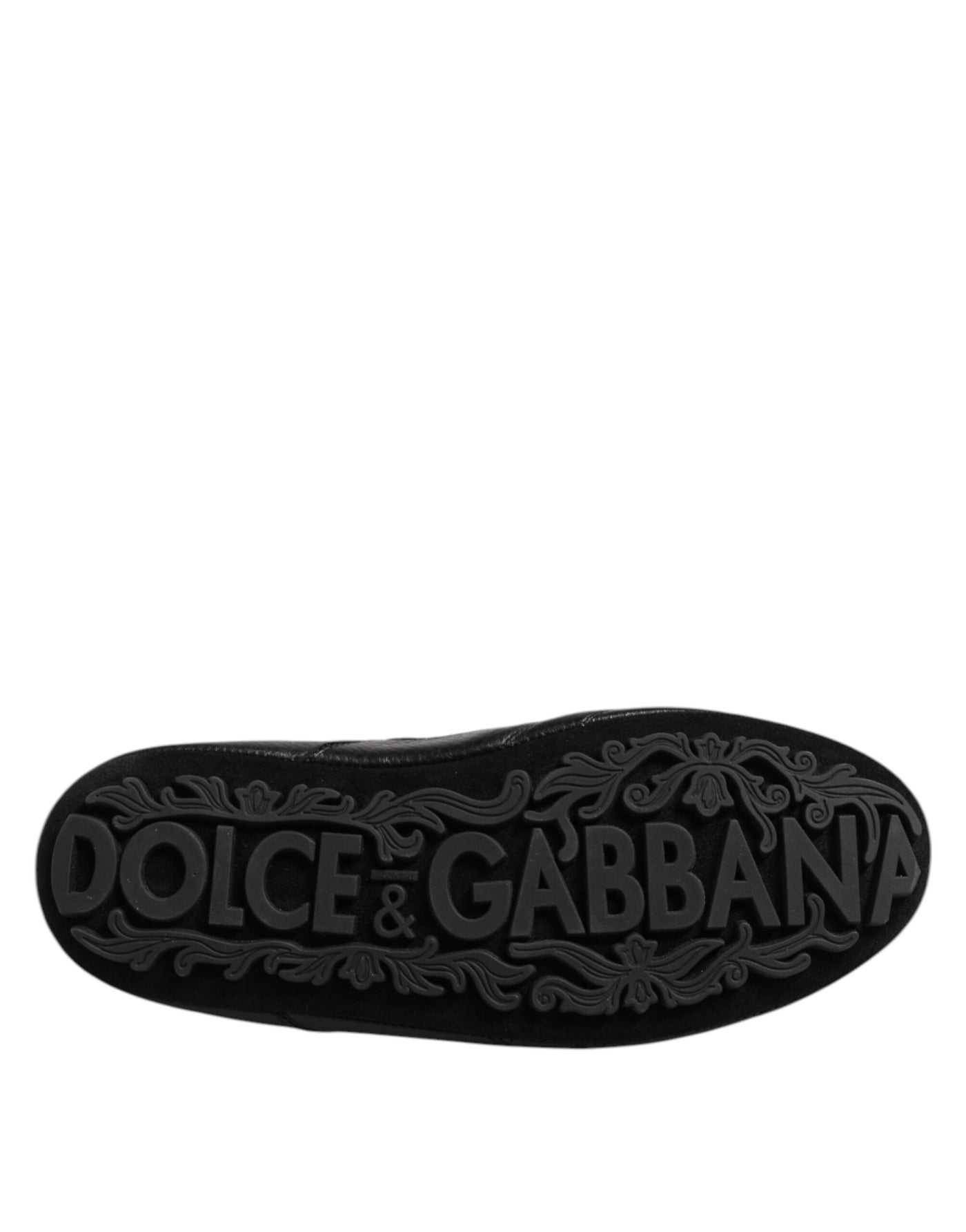 Dolce &amp; Gabbana zwarte leren veterschoenen met lage bovenkant
