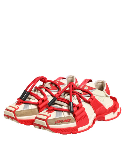 Dolce &amp; Gabbana Multicolor Logo Low Top Space Sneakers Schoenen