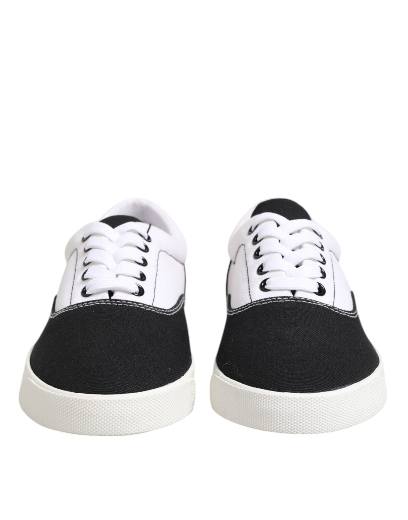 Dolce &amp; Gabbana Zwarte Veterschoenen voor Heren van Katoenen Canvas