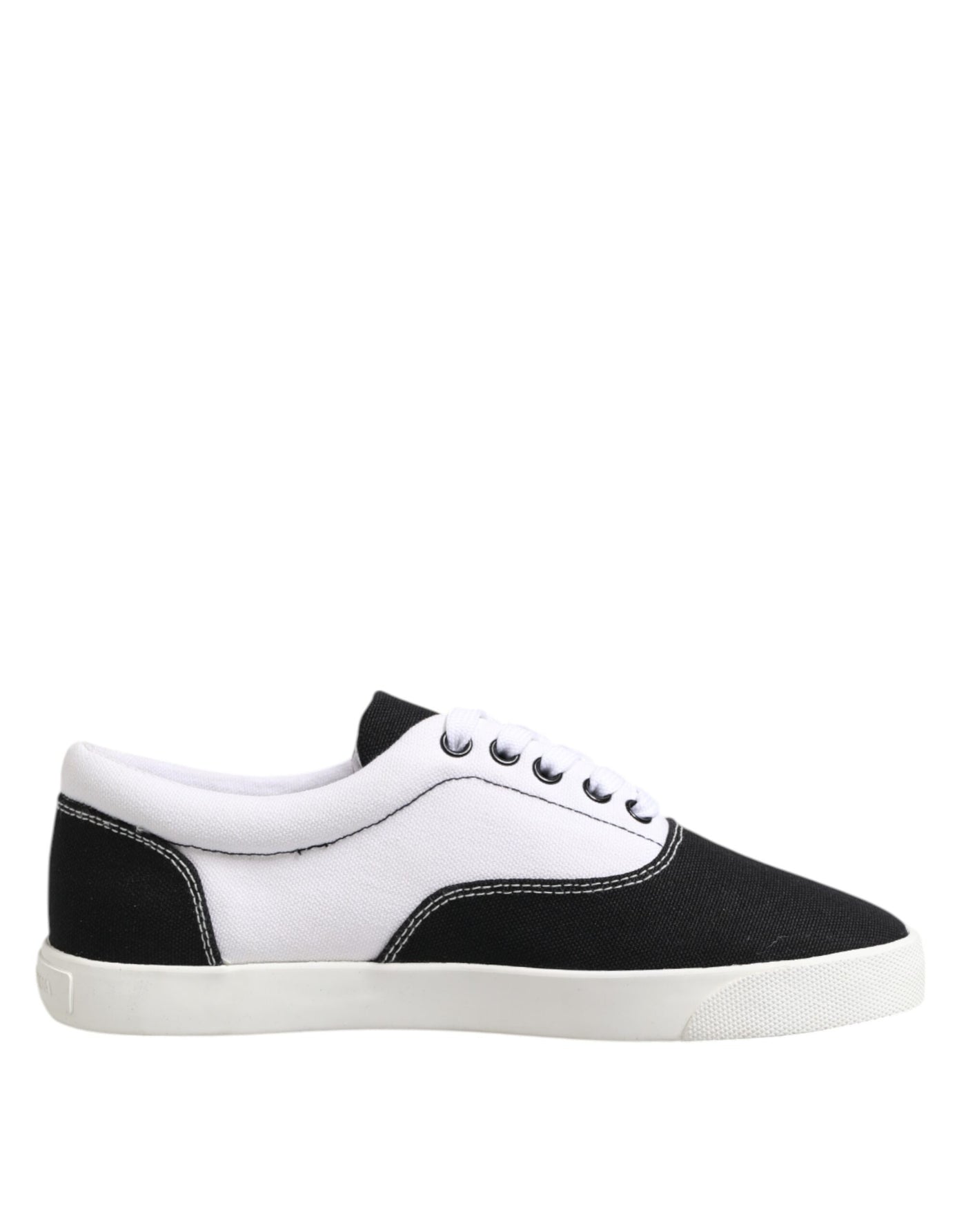 Dolce &amp; Gabbana Zwarte Veterschoenen voor Heren van Katoenen Canvas