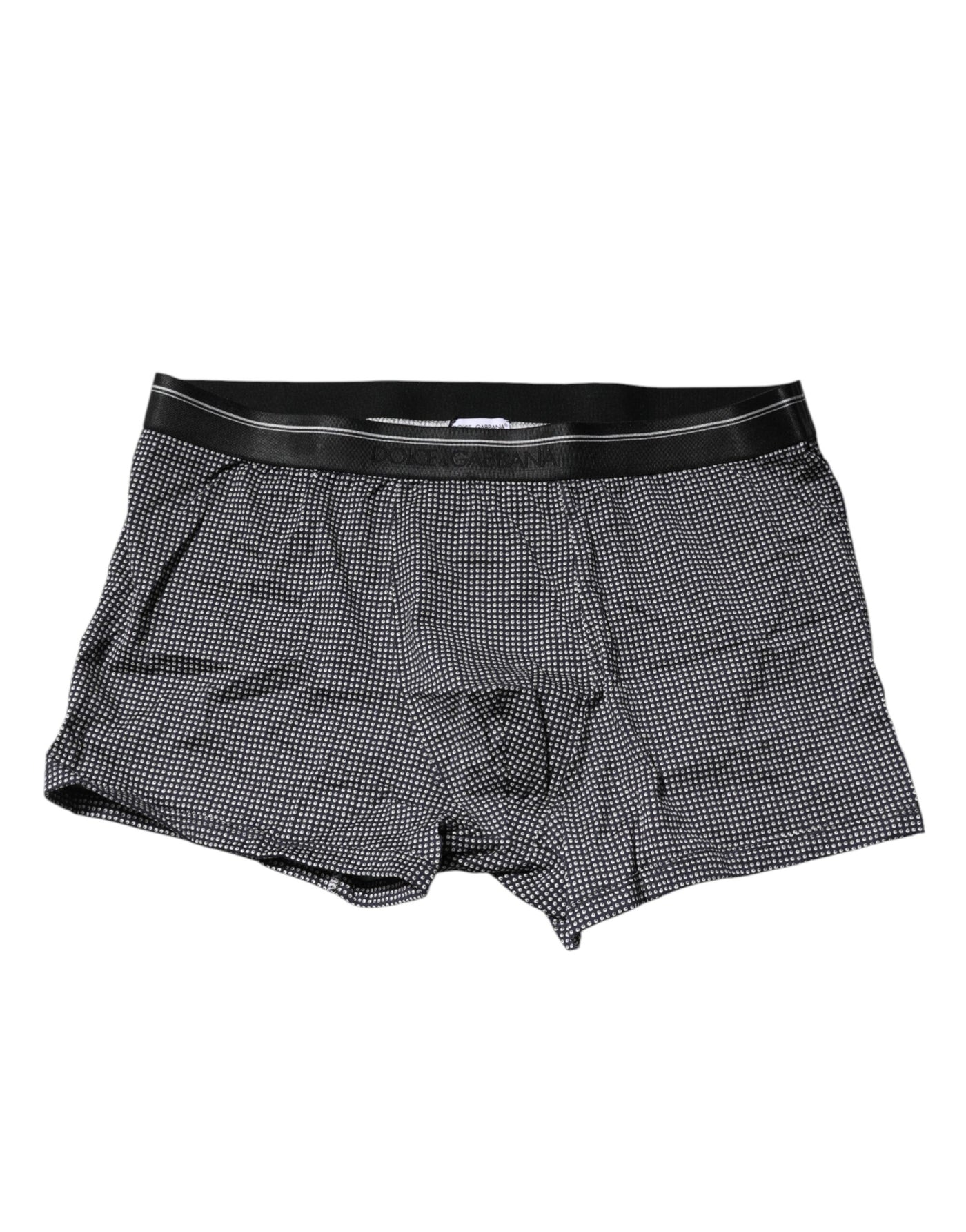 Dolce &amp; Gabbana Grijze Bedrukte Katoenen Boxershort Ondergoed