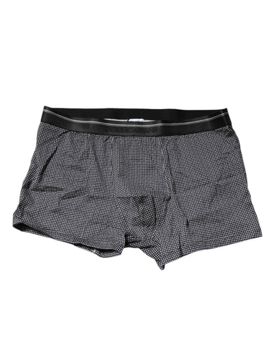 Dolce &amp; Gabbana Grijze Bedrukte Katoenen Boxershort Ondergoed