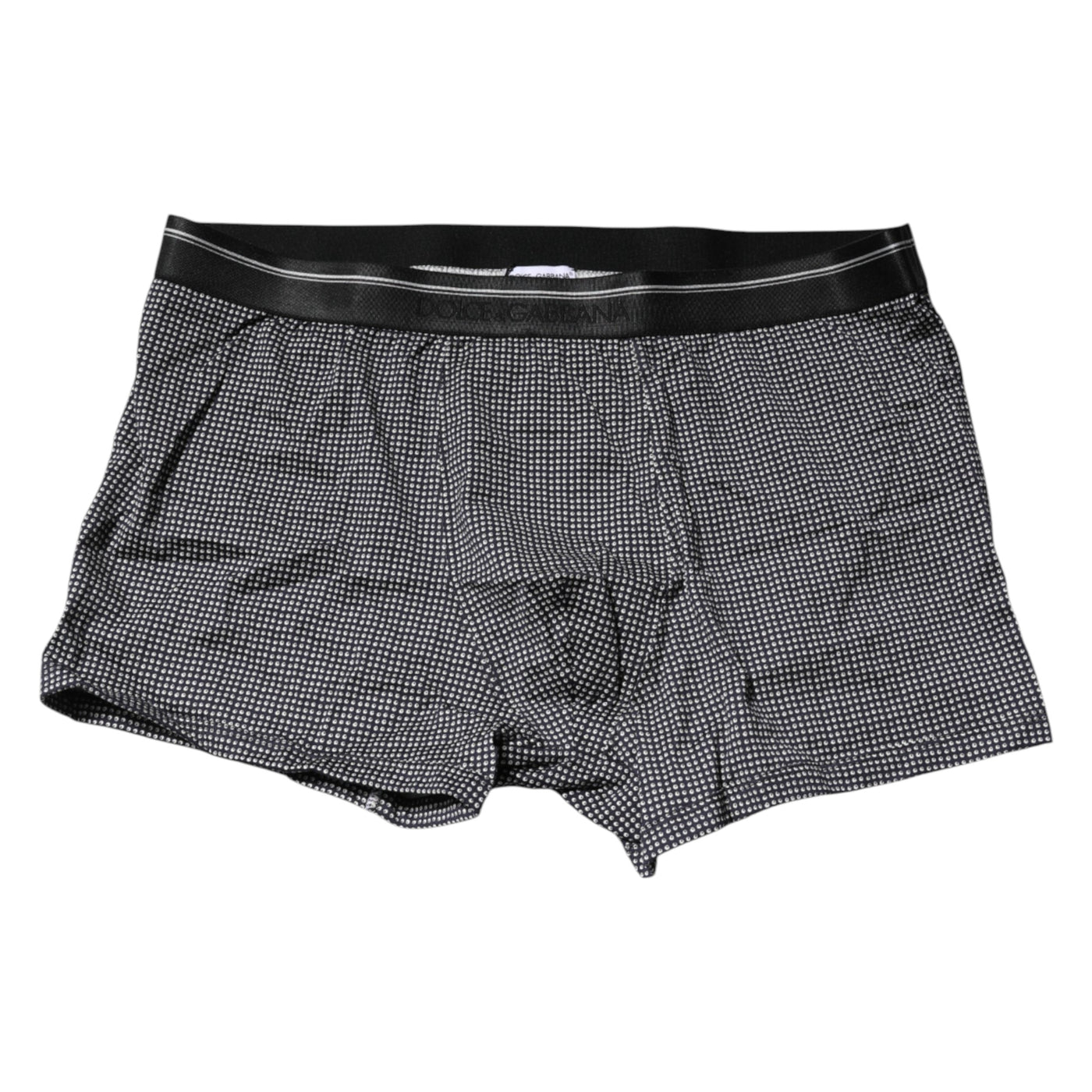 Dolce &amp; Gabbana Grijze Bedrukte Katoenen Boxershort Ondergoed