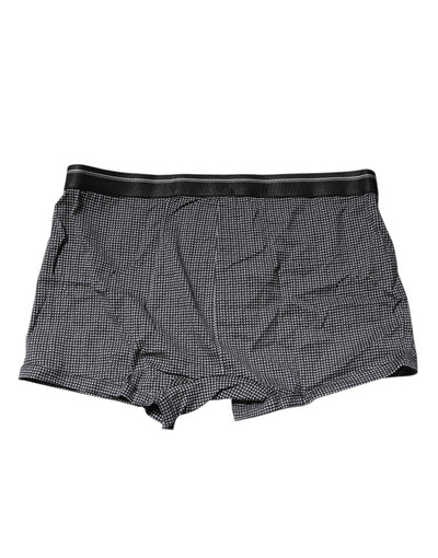 Dolce &amp; Gabbana Grijze Bedrukte Katoenen Boxershort Ondergoed