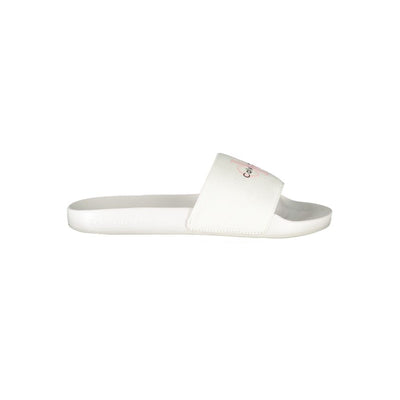 Calvin Klein Witte Polyester Dames Sandaal