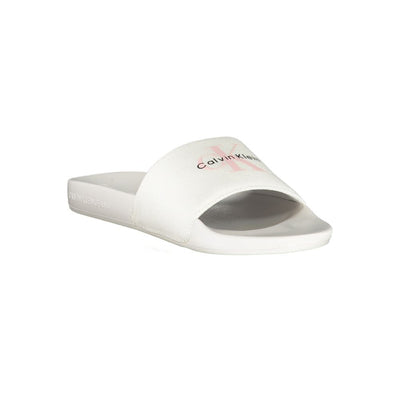 Calvin Klein Witte Polyester Dames Sandaal