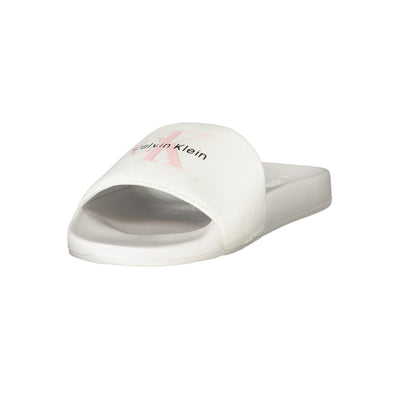 Calvin Klein Witte Polyester Dames Sandaal