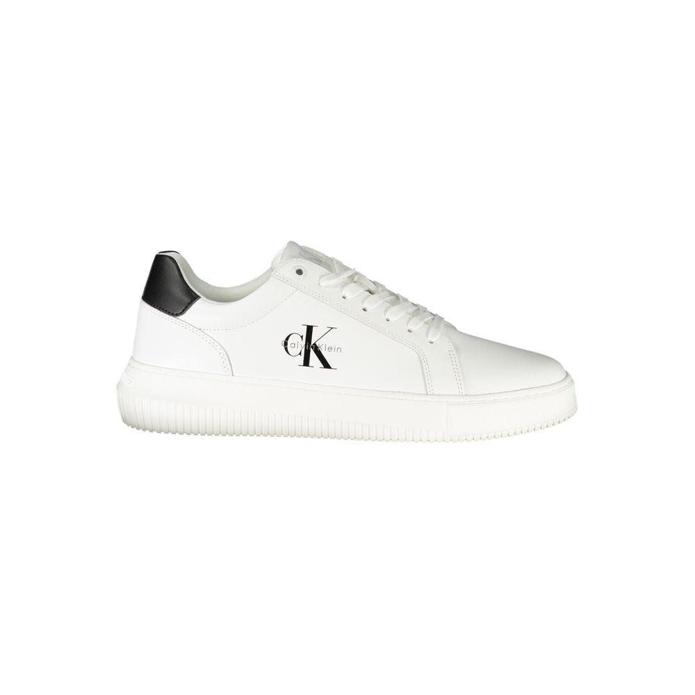 Calvin Klein Witte Leren Heren Sneaker