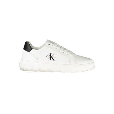 Calvin Klein Witte Leren Heren Sneaker