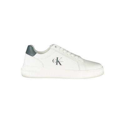 Calvin Klein Witte Leren Heren Sneaker
