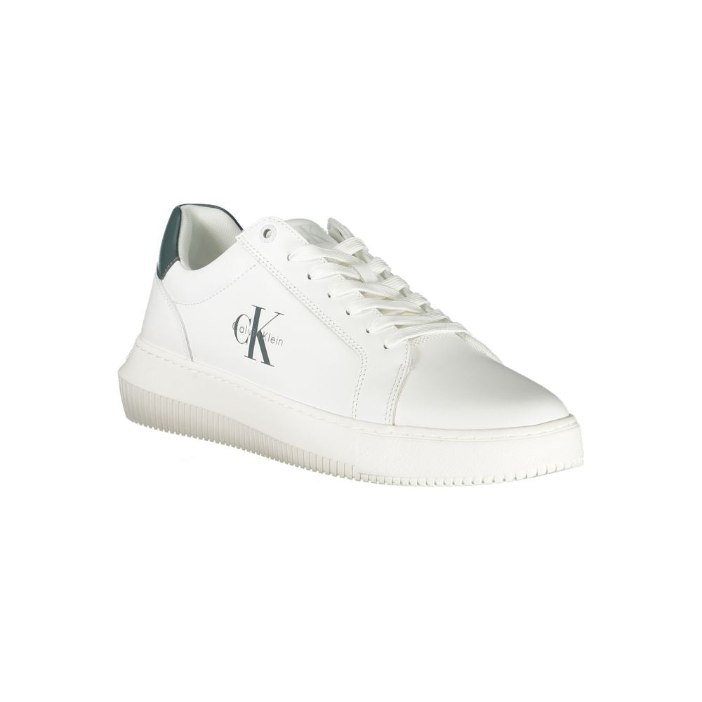 Calvin Klein Witte Leren Heren Sneaker