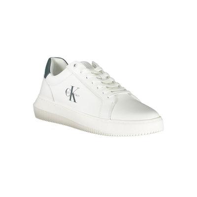 Calvin Klein Witte Leren Heren Sneaker