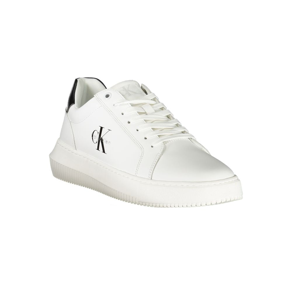 Calvin Klein Witte Leren Heren Sneaker