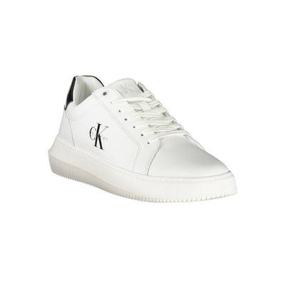 Calvin Klein Witte Leren Heren Sneaker
