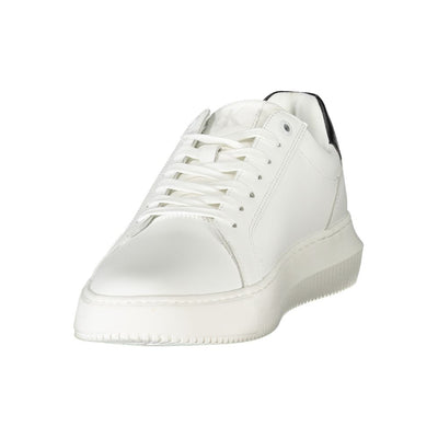 Calvin Klein Witte Leren Heren Sneaker