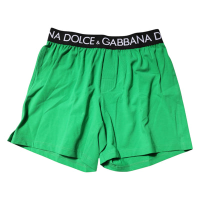 Dolce &amp; Gabbana Groene Katoenen Regular Boxershorts Ondergoed