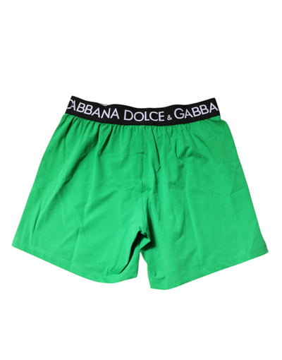 Dolce &amp; Gabbana Groene Katoenen Regular Boxershorts Ondergoed
