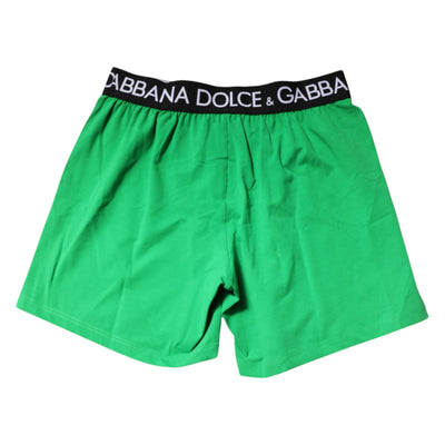 Dolce &amp; Gabbana Groene Katoenen Regular Boxershorts Ondergoed