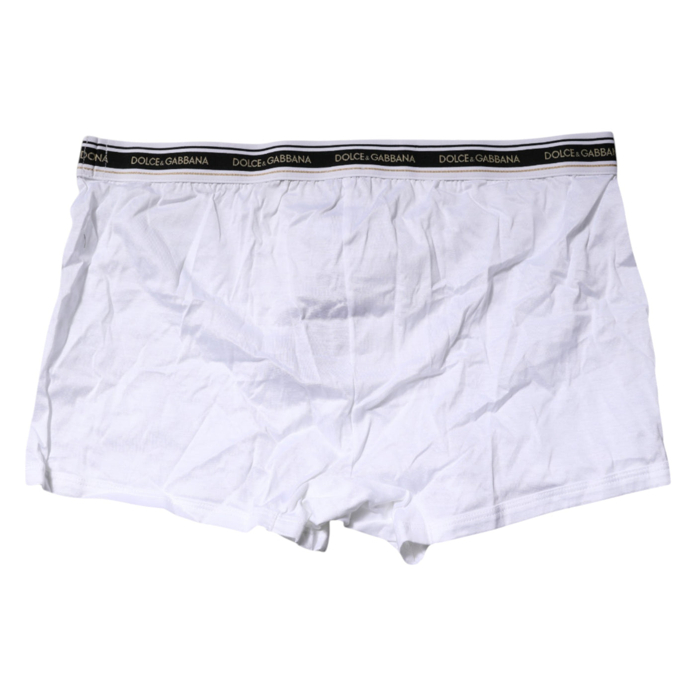 Boxer classique en coton stretch blanc Dolce &amp; Gabbana