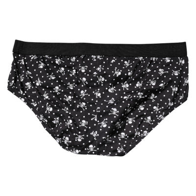 Sous-vêtement régulier en coton noir imprimé Dolce &amp; Gabbana