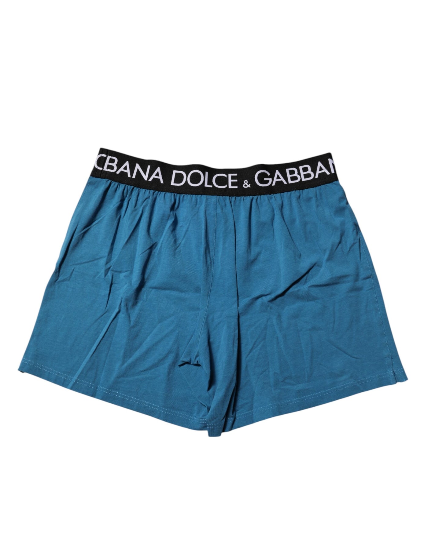 Dolce &amp; Gabbana Blue Logo Taille Regular Boxershorts Ondergoed