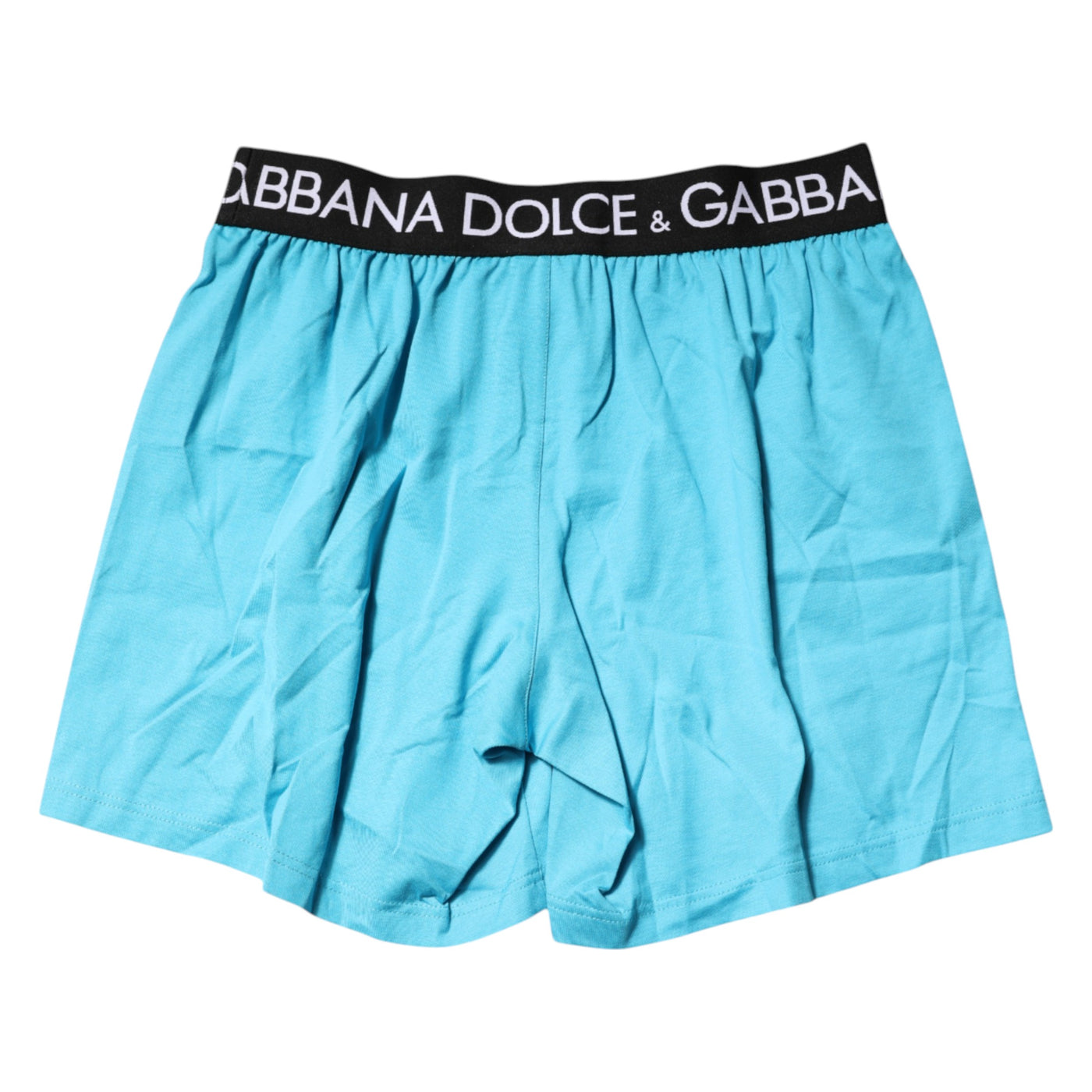 Dolce &amp; Gabbana Blue Logo Taille Regular Boxershorts Ondergoed