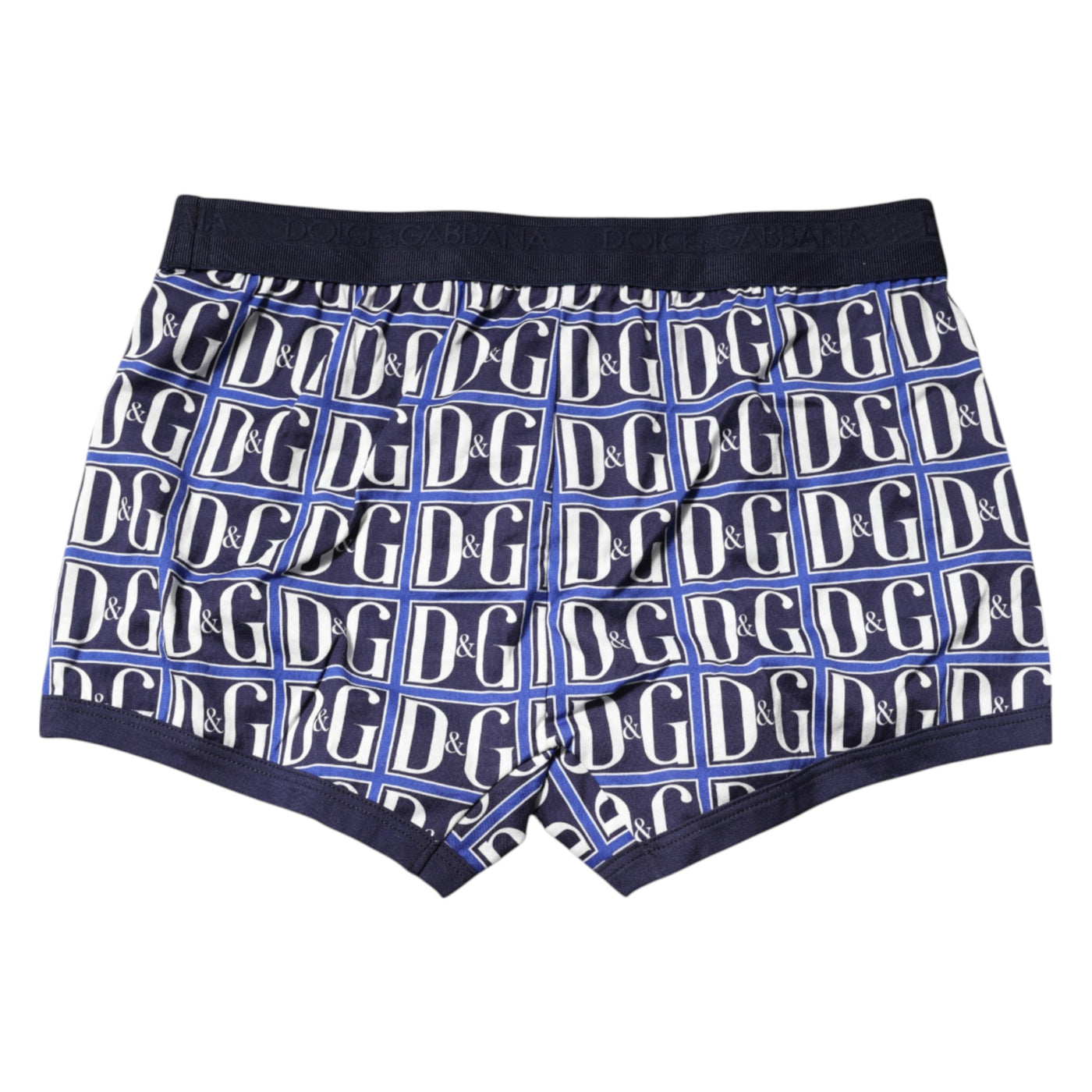 Boxer classique Dolce &amp; Gabbana à imprimé logo bleu