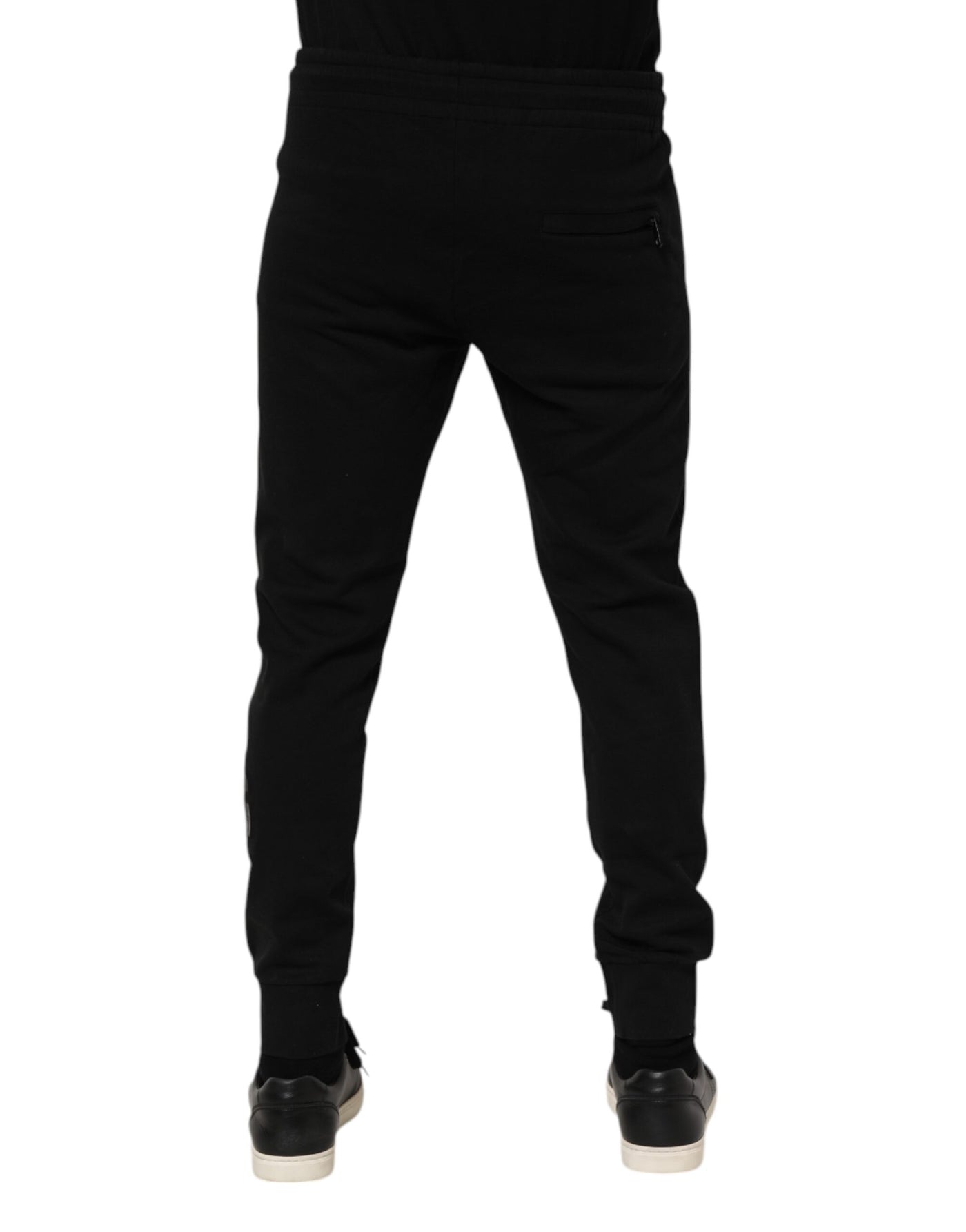 Dolce &amp; Gabbana Zwarte Katoenen Heren Joggingbroek