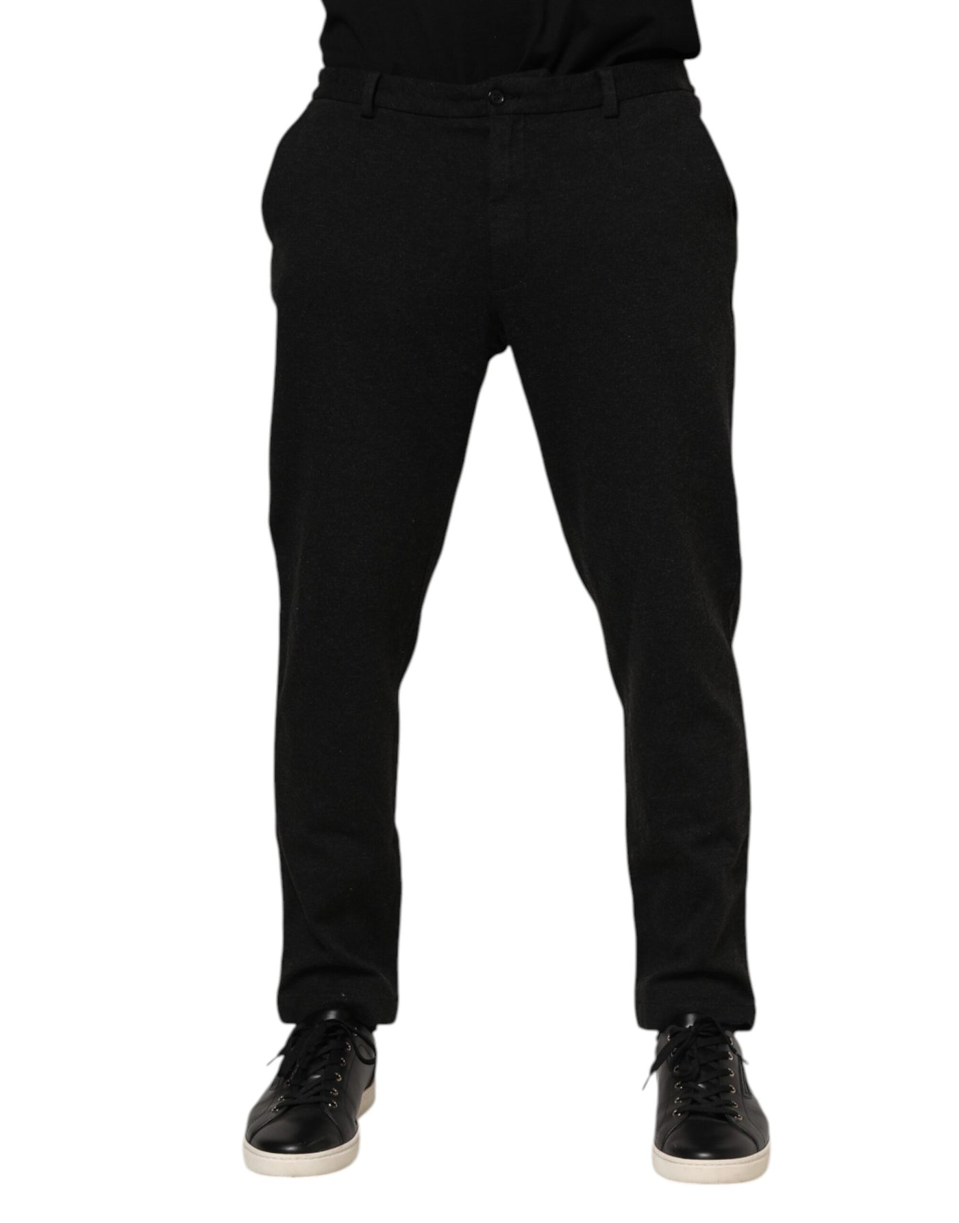 Dolce &amp; Gabbana Donkergrijze Viscose Jurk Herenbroek