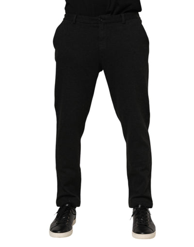 Dolce &amp; Gabbana Donkergrijze Viscose Jurk Herenbroek