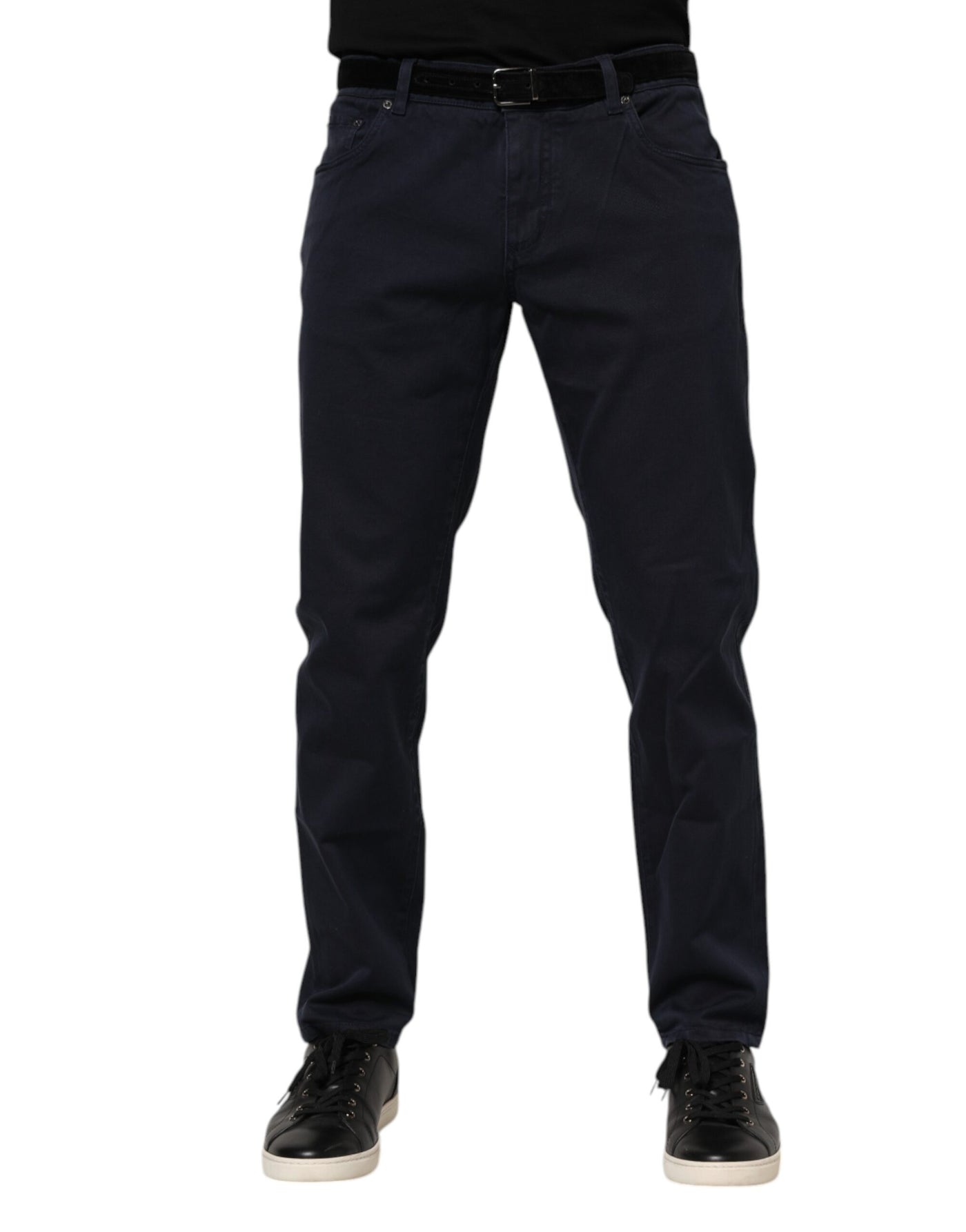 Jean fuselé en coton bleu Dolce &amp; Gabbana