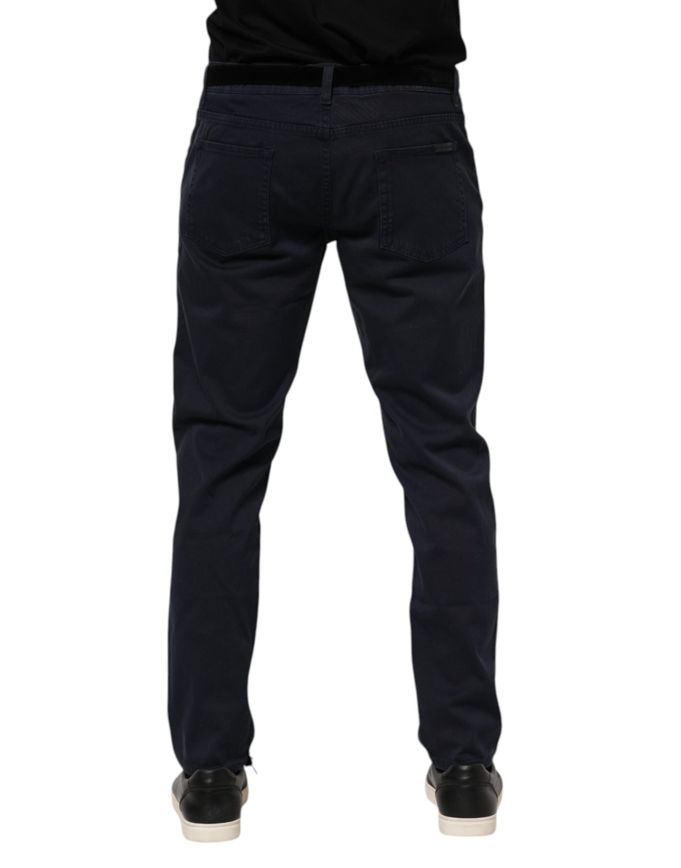 Jean fuselé en coton bleu Dolce &amp; Gabbana