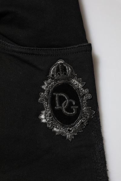 Jean skinny en coton noir Dolce &amp; Gabbana pour homme