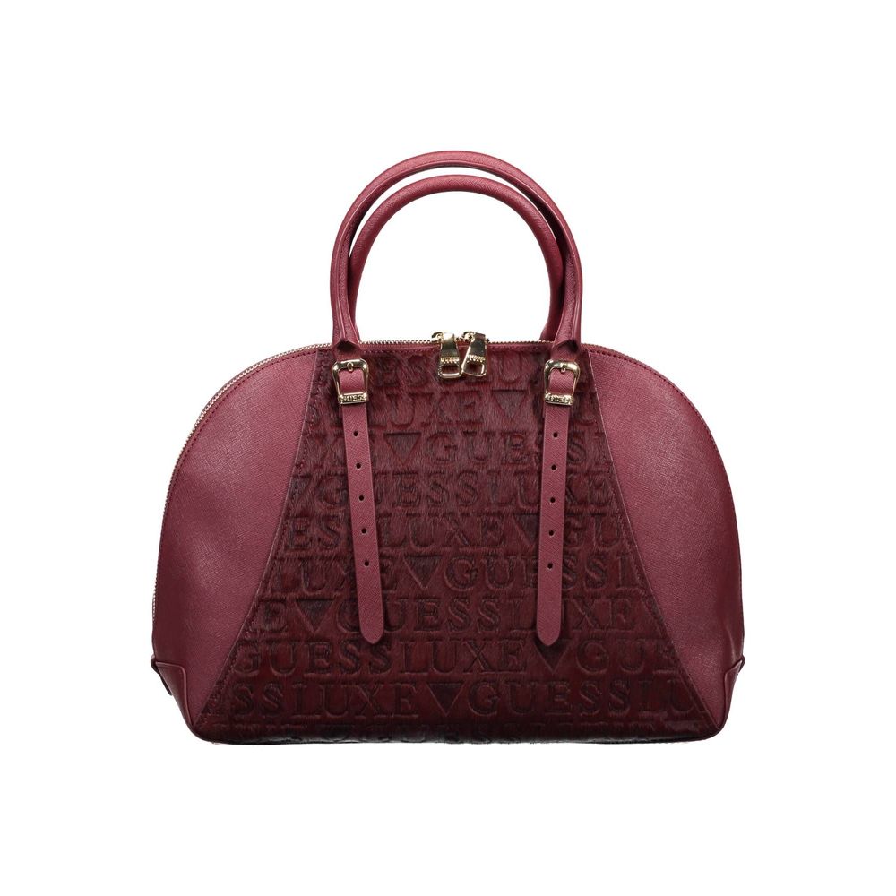Sac à main en cuir violet Guess Jeans