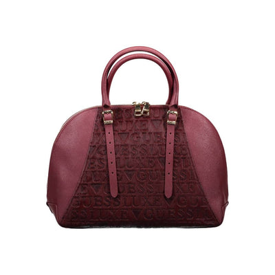 Sac à main en cuir violet Guess Jeans