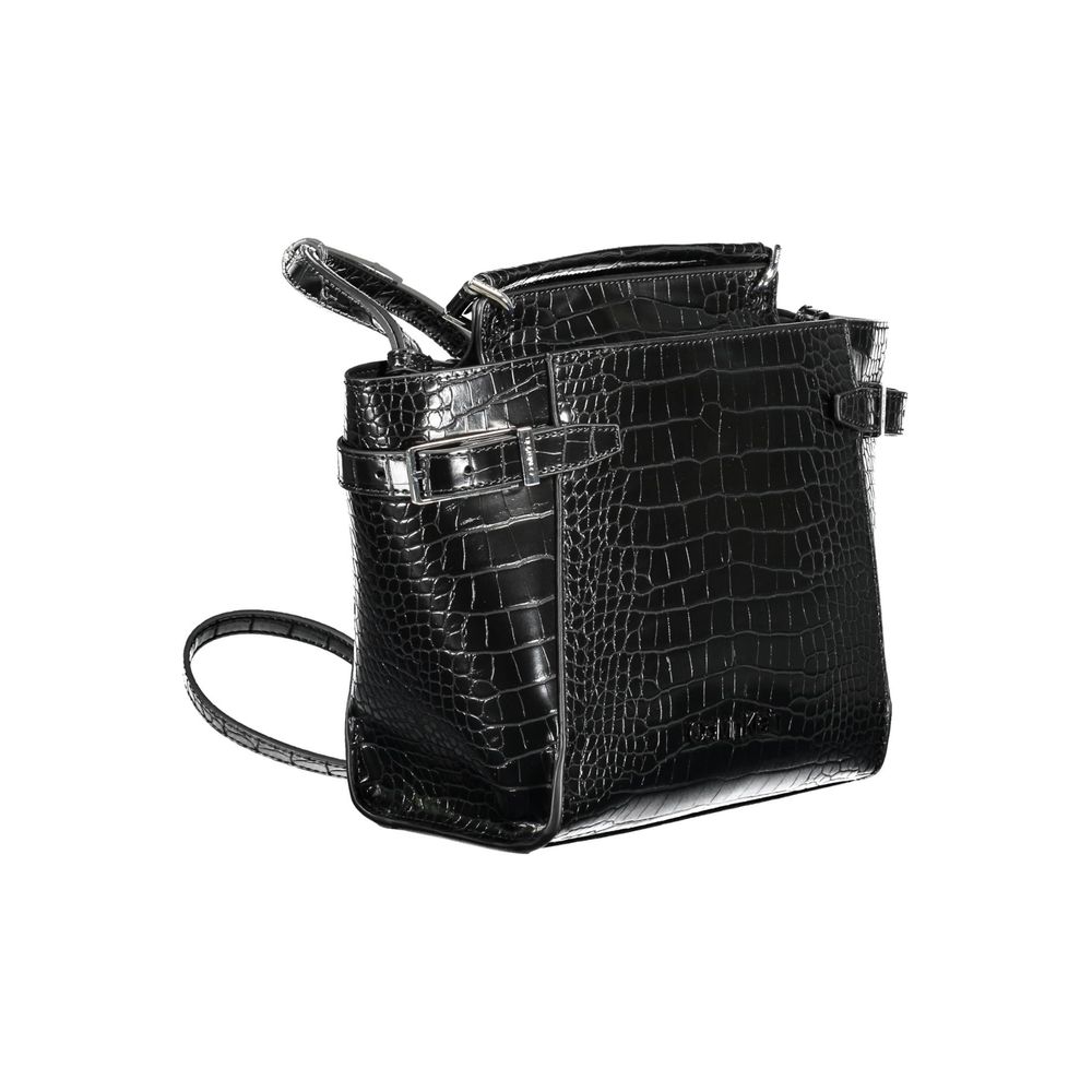 Sac à main en polyéthylène noir Calvin Klein