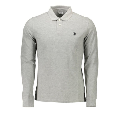 U.S. POLO ASSN. Gray Cotton Polo Shirt