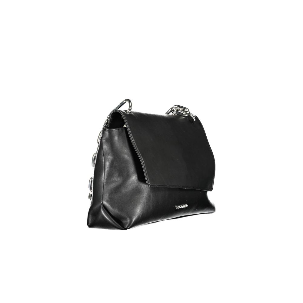Sac à main en polyéthylène noir Calvin Klein