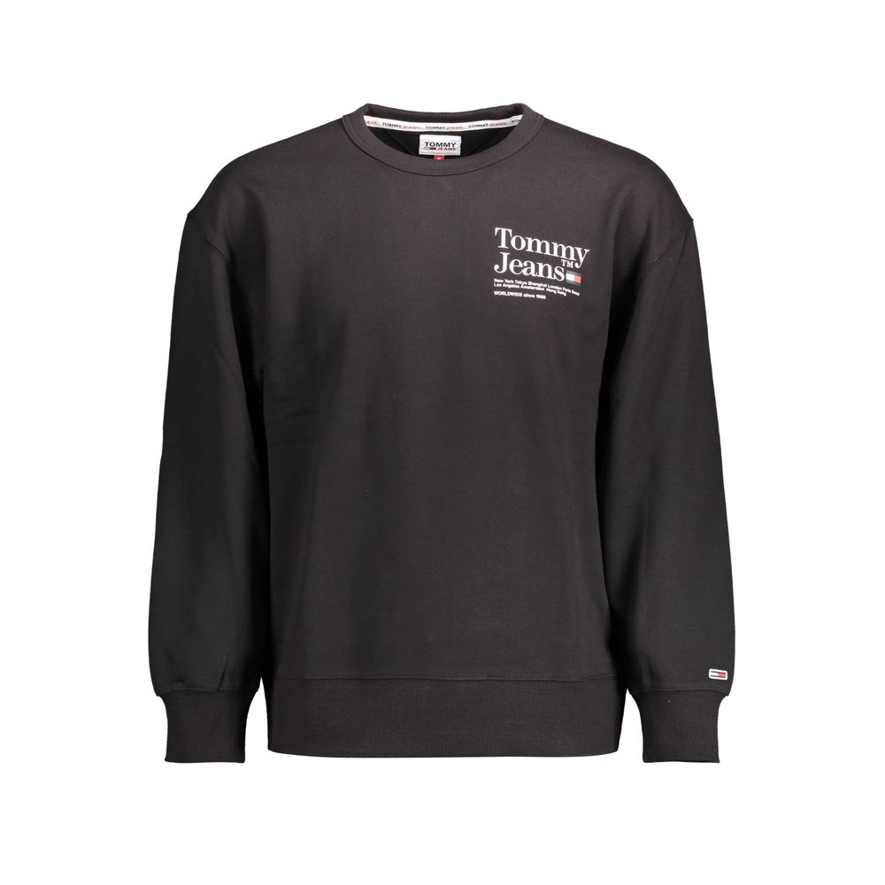Pull en coton noir Tommy Hilfiger