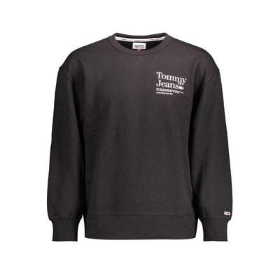 Pull en coton noir Tommy Hilfiger