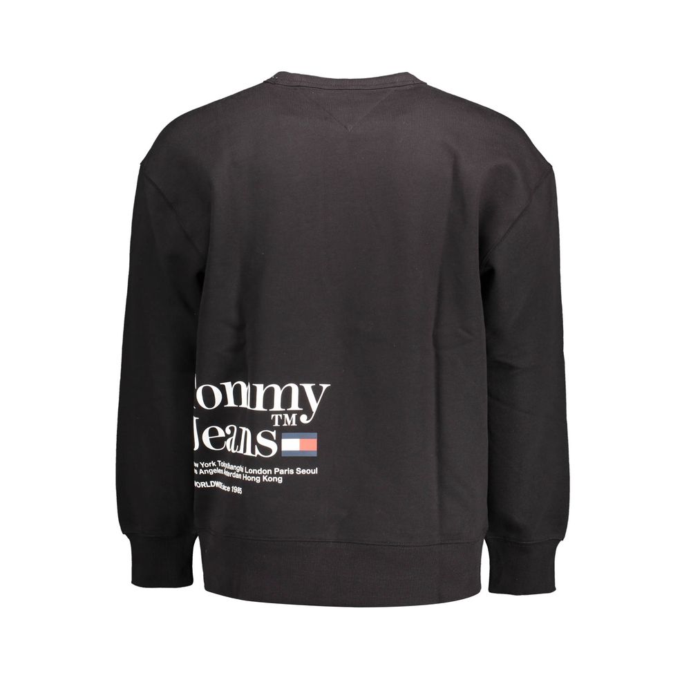 Pull en coton noir Tommy Hilfiger