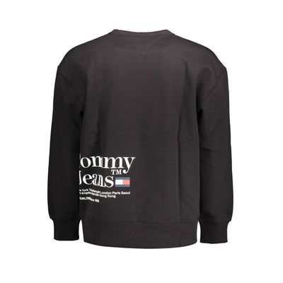 Pull en coton noir Tommy Hilfiger