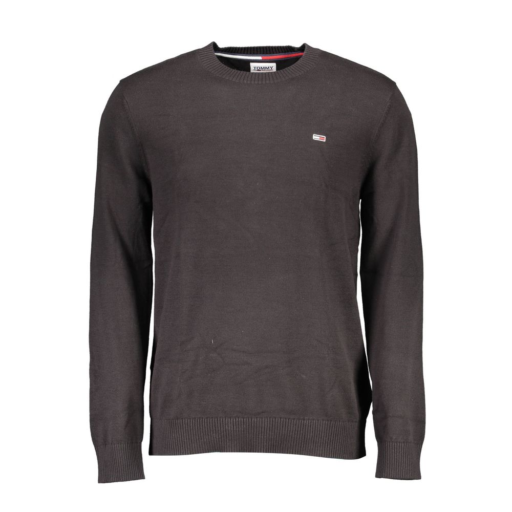 Pull en coton noir Tommy Hilfiger