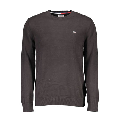 Pull en coton noir Tommy Hilfiger