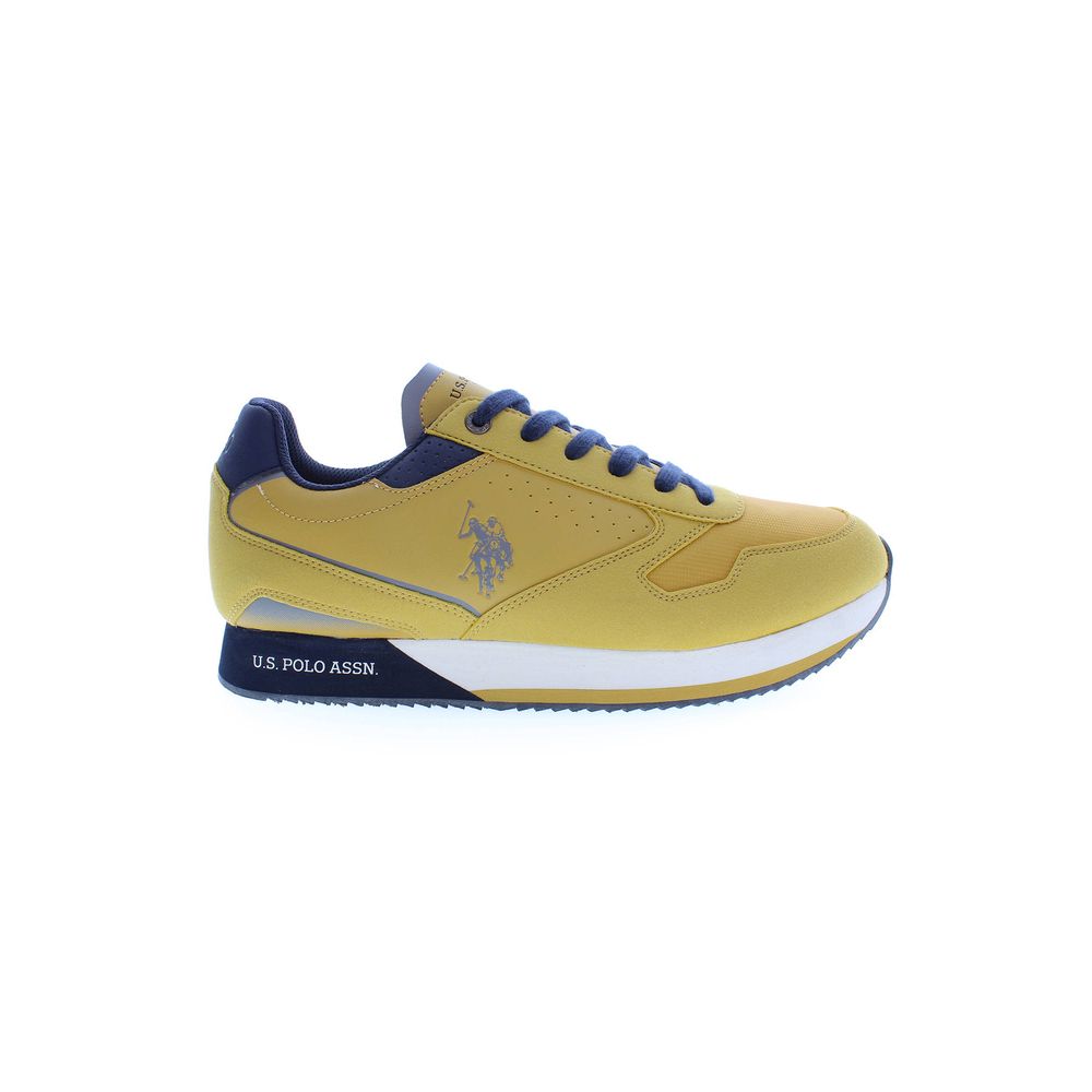Baskets jaunes en polyester US POLO ASSN.